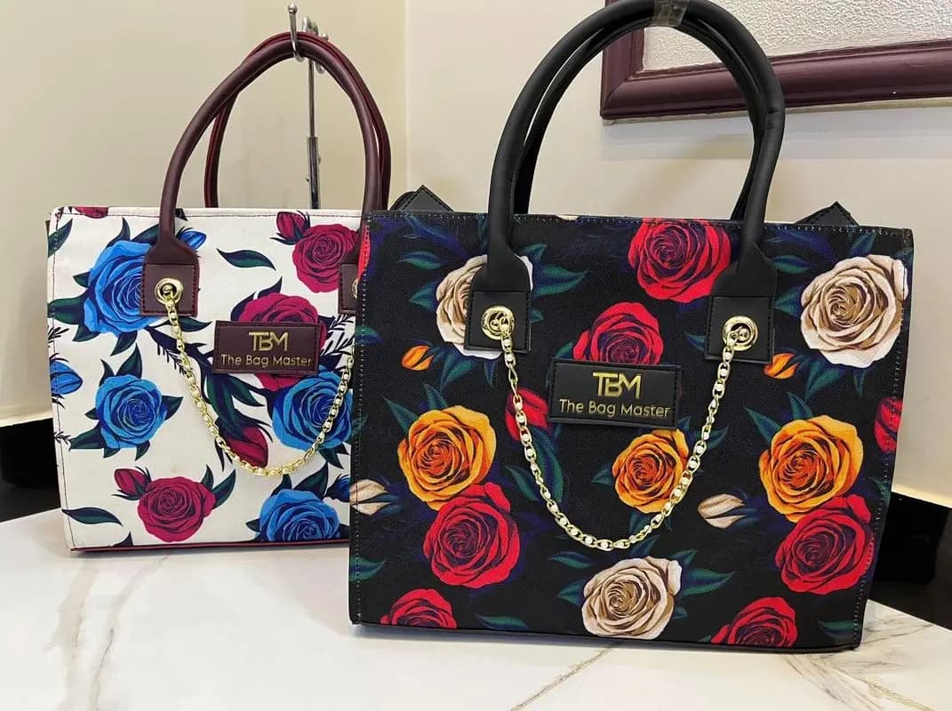 Girl's Canvas Plain Tote Bag