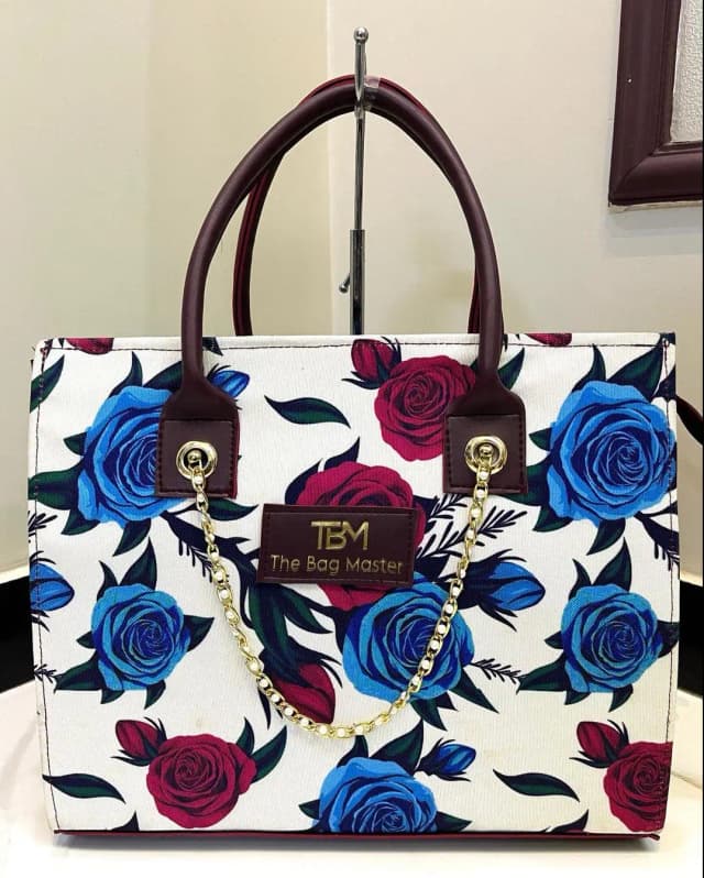 Girl's Canvas Plain Tote Bag
