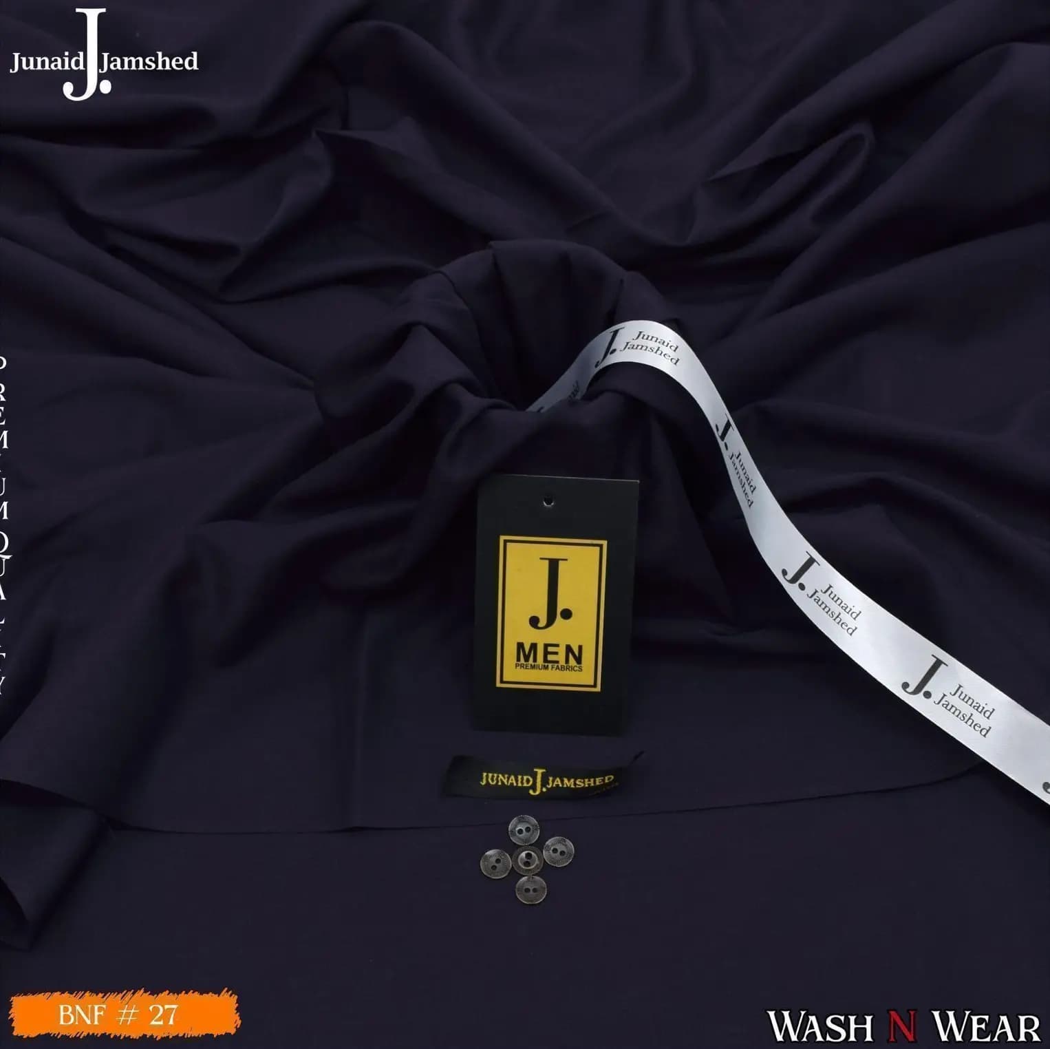 Junaid Jamshed Premium Wash & Wear  Gents Summer Collection 2025 (4 Meter with Gift Packing)