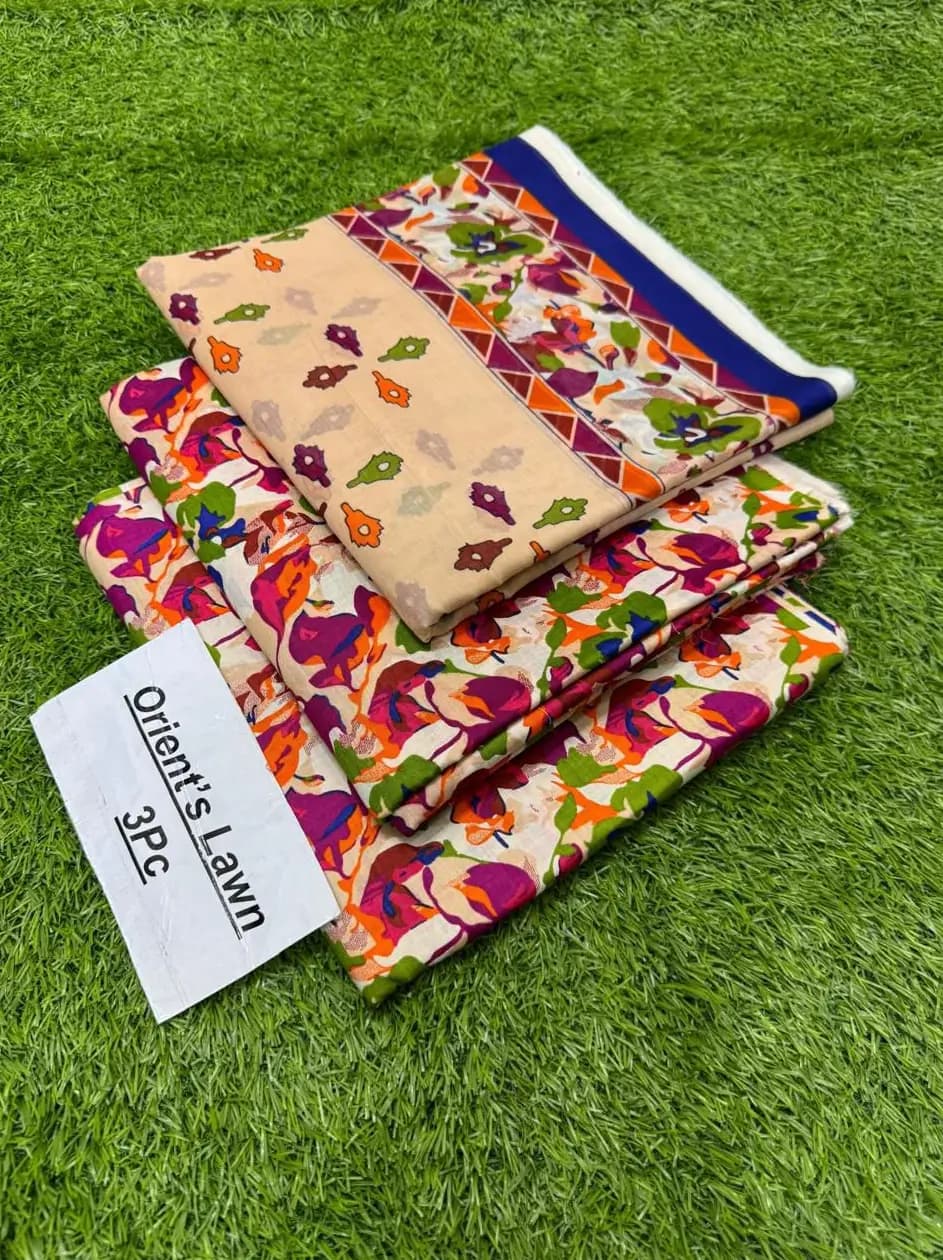 ORIENT Printed 3-Piece Lawn Suit  Summer Collection 2025  Unstitched